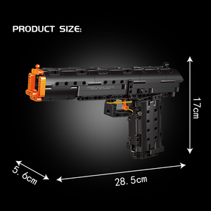 ปืนสั้นของเล่นเพื่อการศึกษาทำมือโมเดลของเล่นของขวัญคริสต์มาสบล็อกก่อสร้างจากแม่พิมพ์รูปนกอินทรีทะเลทราย - Product Image 6