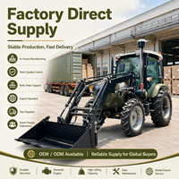 Tractor de Ruedas Modelo Popular LAWNIO con Salidas Hidráulicas Dobles, Operación Multiusos para Cultivo, Tractor Agrícola