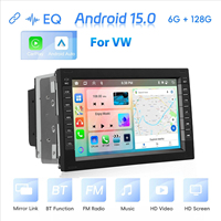 Autoradio avec écran tactile 7 pouces, Android 13, CarPlay sans fil, navigation GPS avec caméra de recul pour VW Passat/Passat Lingyu