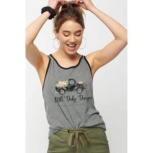 Unisex 3480 Bella Custom Jersey Tank Tops CUSTOM Hombres Multicolor Front & Back Printing Design Your Own Top - Product Image 6