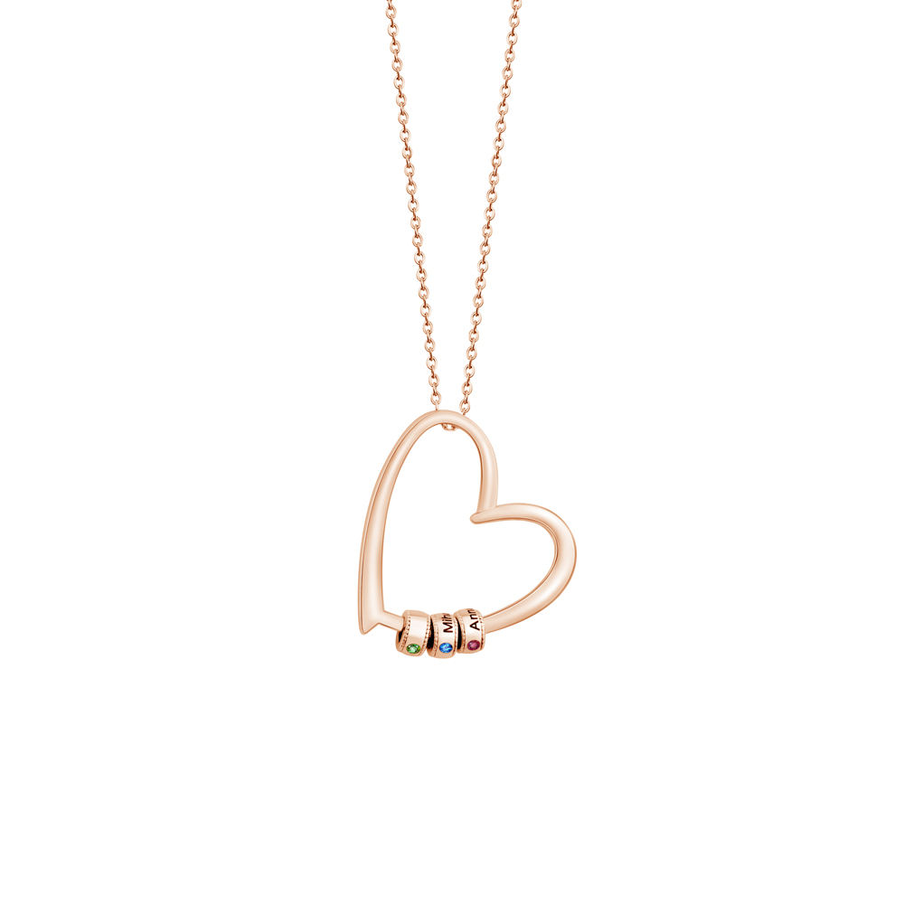 33*33mm heart Rose Gold