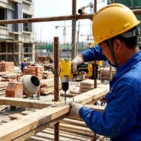 Perceuse sans fil 16V sans balais 55Nm 2 vitesses Outil électrique