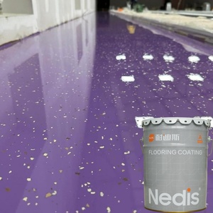 Peinture de sol époxy à base de solvant, résistante à la poussière et anti-moisissure, pour écoles, hôpitaux, parkings, cantines - Product Image 1