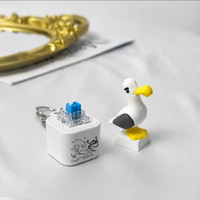 Porte-clés sonore rechargeable Seagull MINE avec son réel, lumière LED, cadeau amusant, bouton vocal à pression, jouet sensoriel lumineux pour enfants et adultes