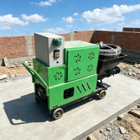 Machines à projeter du mortier efficaces avec mélangeur 220V pour un mélange uniforme pour le plâtrage de grandes surfaces