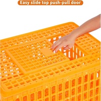 Cage de transport de volaille robuste en plastique pour poulet canard cage de transport d'oie empilable et ventilée