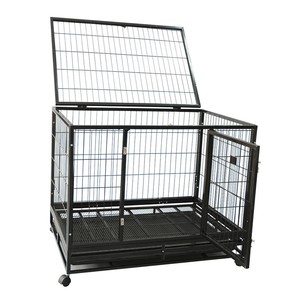 High quality Folding Heavy duty dog crate dog kennel pet cage