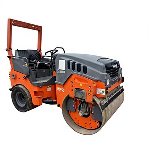 <b>Used</b> <b>Road</b> <b>Roller</b> HAMM HD50 4.5 Tons Secondhand Double Drum Vibratory <b>Roller</b> High Quality in Shanghai Yard - Product Image 1
