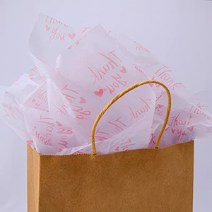 17G Coated Custom Logo Tissue Paper for Children's Clothing & Shoes Gift Wrapping Recycled Kraft Packaging - Product Image 2