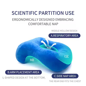 Almohada de Espuma Viscoelástica Suave para Dormir Boca Abajo, Cojín Transpirable para Siesta en el Escritorio, Soporte Versátil para Dormir en la Oficina y de Viaje - Product Image 4