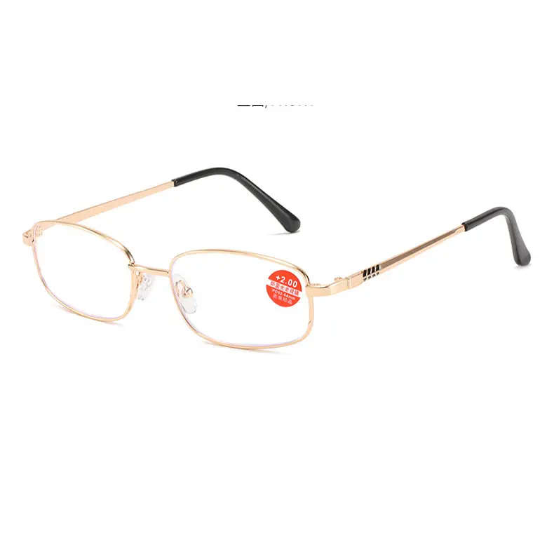 High quality stainless steel optical oval metal frame anti blue light glasses