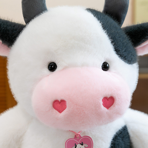 Muñeco de Peluche de Vaca Sentada al por Mayor - Animal de Peluche de Bovino de Dibujos Animados, Lindo Juguete de Regalo de Cumpleaños - Product Image 2