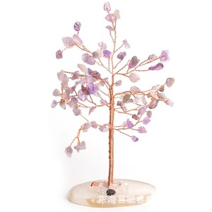 <b>Crystal</b> <b>Tree</b> Ornament With Agate Base Handmade DIY Craft Home Office Desk Decoration Wishing <b>Tree</b> Money <b>Tree</b> - Product Image 4