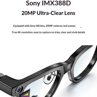 Lunettes Intelligentes Transfrontalières W660 avec Caméra 20MP, Enregistrement Photo/Vidéo, Stabilisation d'Image, Reconnaissance d'Objets par IA et Traduction