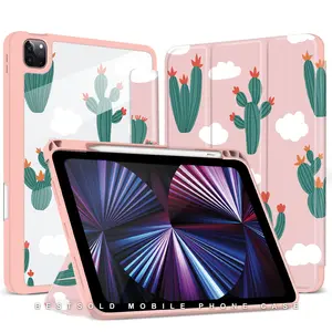 Ốp Xương Rồng Dễ Thương Cho iPad 10.2 '', Ốp Máy Tính Bảng Chống Sốc Cho iPad Thế Hệ Thứ 8 9 Với Giá Đỡ Bút Chì Cho iPad 9 Ốp