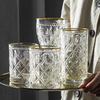 Ensembles de verres à vin Vintage de mariage, gobelets gravés en relief, tasse à bière, thé, vente directe d'usine