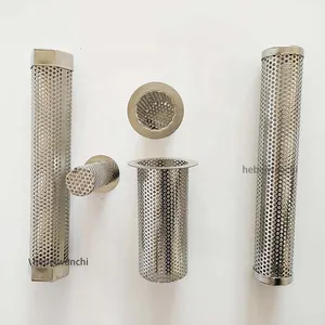 Tubes filtrants de grillage d'écran de cylindre rond de tube de maille en métal perforé d'acier inoxydable de la Chine