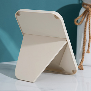 Foldable <b>Square</b> Makeup <b>Mirror</b> Aluminum Lens Desktop Dressing <b>Mirror</b> General Use - Product Image 3