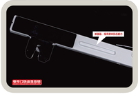Serrure de sécurité antivol en acier inoxydable pour porte à enroulement YET8006 avec boulon haute résistance et système d'alarme pour ouvre-porte