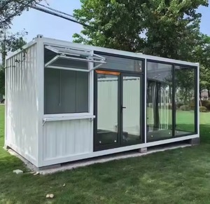 Tùy chỉnh kích thước và màu sắc sang trọng vận chuyển <span class=keywords><strong>container</strong></span> nhà nhà 20ft sang trọng nhà phẳng gói <span class=keywords><strong>container</strong></span> nhà khách sạn Cà Phê thanh - Product Image 4