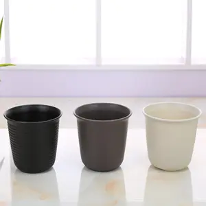 Rotondo di Plastica Glassato Nero Carnose Vaso di Fiori Vientiane Bacino Volumi Dedicato Forniture Da Giardino