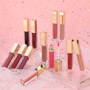 Venta al por mayor tubos y cajas personalizados lápiz labial líquido oro rosa brillo <span class=keywords><strong>de</strong></span> labios - Product Image 4