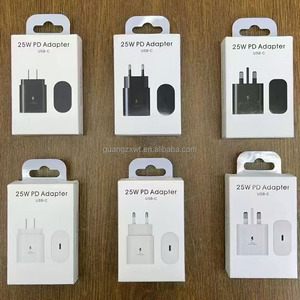 Adattatore di Alimentazione Rapida PD 25W, Caricatore da Muro USB Tipo C, Spina a <span class=keywords><strong>3</strong></span> Pin UK/<span class=keywords><strong>US</strong></span>/EU EP TA800 per Samsung Galaxy S25 S26 Ultra - Product Image 1