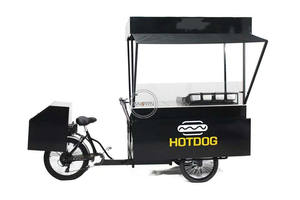 Tricycles électriques mobiles homologués CE pour la vente de hot-dogs en Europe, chariots de vente ambulante à 3 roues - Product Image 6