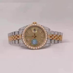 Amazing Iced Out Moissanite Luxury Wrist Watch Hip Hop Style for Men Engagement & Wedding at Wholesale Price - Product Image 4