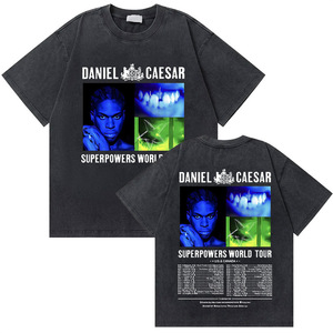 T-shirt vintage lavata Daniel Caesar Never Enough Always <span class=keywords><strong>da</strong></span> uomo - Product Image 2