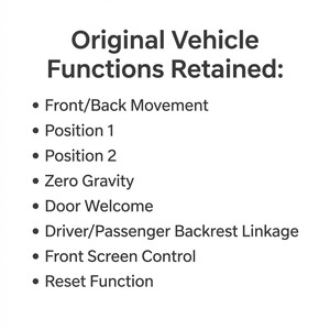 Ajuste del Deslizador del Asiento del Coche para Modificación de Automóviles DENZA - Product Image 4