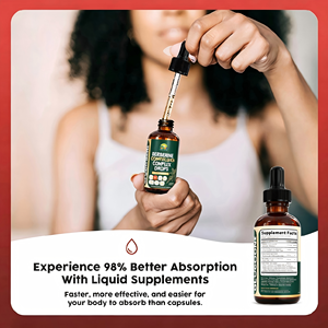 Gotas Líquidas <span class=keywords><strong>Gluco</strong></span> Gone, Mezcla de Berberina, Cromo, Canela, Cúrcuma y Melón Amargo, Apoya la Salud del Azúcar en Sangre y el Metabolismo, 60 ml - Product Image 2