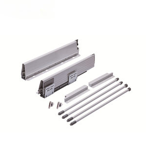 Glissière de tiroir d'équitation de luxe à amortissement réglable Pompage latéral en acier 3D - Product Image 5