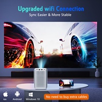 Proyector LCD Inteligente LED CR32 1080P 4K Ready, 650ANSI, Enfoque Automático, Android, WiFi 2.4G/5G, Altavoces de 10W, 2G RAM, para Uso Comercial y Doméstico