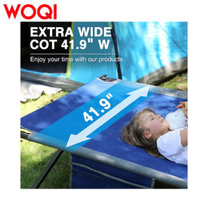 WOQI <span class=keywords><strong>Lit</strong></span> <span class=keywords><strong>de</strong></span> camping <span class=keywords><strong>pliable</strong></span> portable <span class=keywords><strong>ultra</strong></span> léger et compact à hauteur réglable pour adultes - Product Image 6