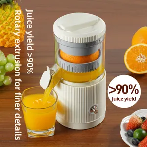 Mini Juicer Batterijcapaciteit 1500Mah Usb Oplaadbare Draagbare Oranje Juicer Blender Camping Outdoor Keuken Citrus Juicer