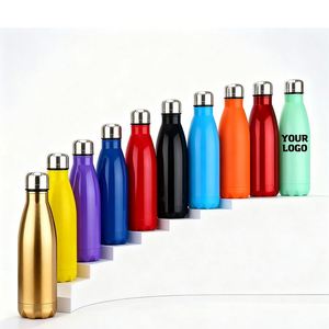 Bouteille d'eau en acier inoxydable pour cadeaux d'entreprise, logo personnalisé imprimé, cadeau promotionnel, bouteille d'eau de sport personnalisée 500 ml - Product Image 1