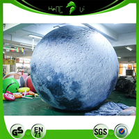 Ballon lunaire gonflable géant personnalisé de haute qualité avec matériau en PVC/tissu Oxford pour la publicité promotionnelle