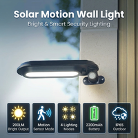 18 lampes solaires LED avec détecteur de mouvement PIR, étanches, sans fil, alimentées par énergie solaire, pour extérieur, jardin, rue, mur