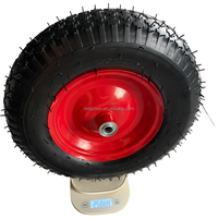 NSPM7024 Taille standard OEM 16 "4.80/4.00-8 Roue de brouette gonflable Roue pneumatique remplie d'air