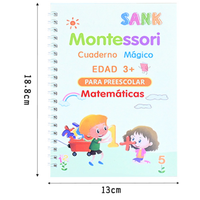 Nouveau cahier magique réutilisable pour enfants, en arabe, pour la pratique de l'écriture