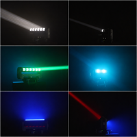 Projecteur LED à faisceau mobile 6x30W RGBW 4-en-1 à rotation infinie avec effet pixel double face DMX512 RDM pour éclairage de scène DJ et événements