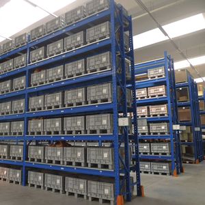 מחסן תלותי מחסן מדף תעשייתי מתכת על ארבעה מדפים - Product Image 5