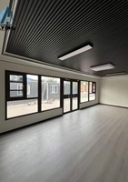 Maison conteneur amovible durable, villa à montage rapide avec rideau de verre, maison préfabriquée 20 pieds/40 pieds pour hôtel