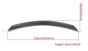 สำหรับ Mercedes Benz W204 C204 Coupe C180 C200 C250 C300 C63 AMG 2007-2013 ชุดแต่งปีกหลัง สปอยเลอร์หลังรถยนต์ ชิ้นส่วนภายนอก - Product Image 6