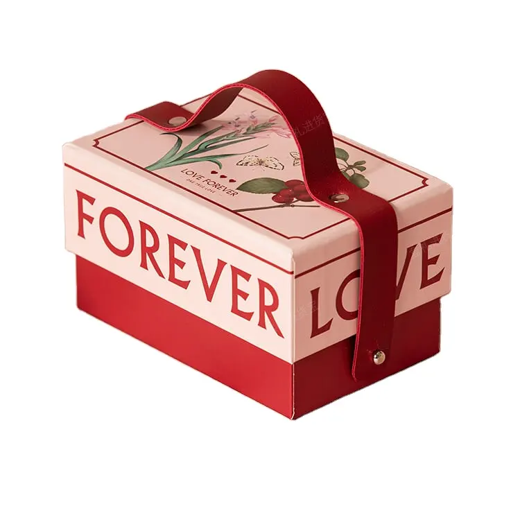 Individuelles Tiandi Gai Feiertag Geburtstag Valentinstag Mädchen Geschenkbox-Set rosa Valentinstag-Geschenkbox rosa Geschenkbox mit Deckel