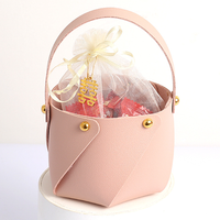 Paniers-cadeaux en vrac Paniers à bonbons en cuir PU Boîte à bonbons Cadeaux de mariage pour les invités Cadeaux de mariage pour les invités Souvenirs
