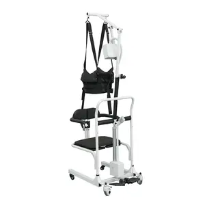 残疾瘫痪病人家庭护理电动升降转送带轮子的马桶椅