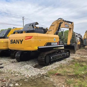 Excavatrice sur chenilles d'occasion Sany 550 de 55 tonnes, hydraulique, faible nombre d'heures de travail, modèles SY215 SY335 - Product Image 4