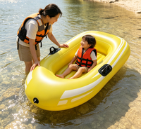 Kayak gonflable en PVC pour la pêche, radeau pour activités nautiques, capacité de 2 personnes, modèle pour enfants, poignée épaissie
